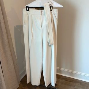 Milly - White Pleated Trousers - Size 10
